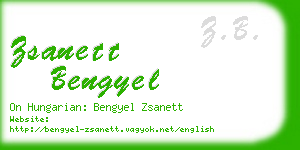 zsanett bengyel business card